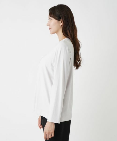 Leilian PLUS HOUSE / レリアンプラスハウス カットソー | 刺繍クルーネックカットソー【プラス企画】 | 詳細13