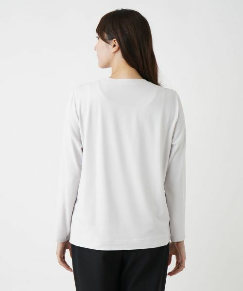 Leilian PLUS HOUSE / レリアンプラスハウス カットソー | 刺繍クルーネックカットソー【プラス企画】 | 詳細14