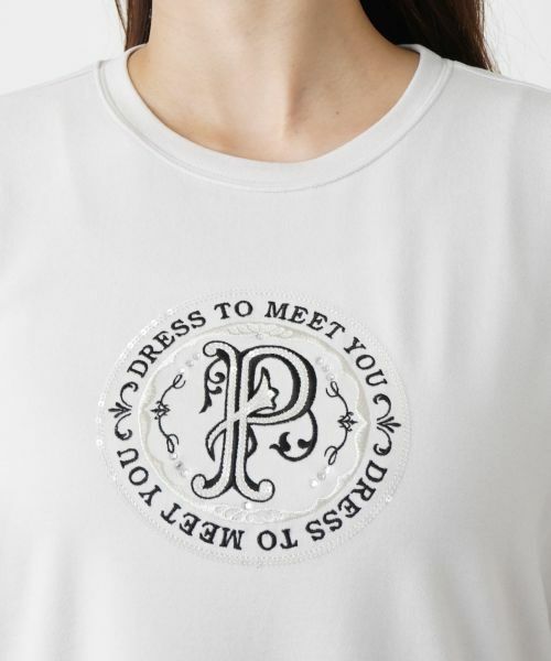 Leilian PLUS HOUSE / レリアンプラスハウス カットソー | 刺繍クルーネックカットソー【プラス企画】 | 詳細15