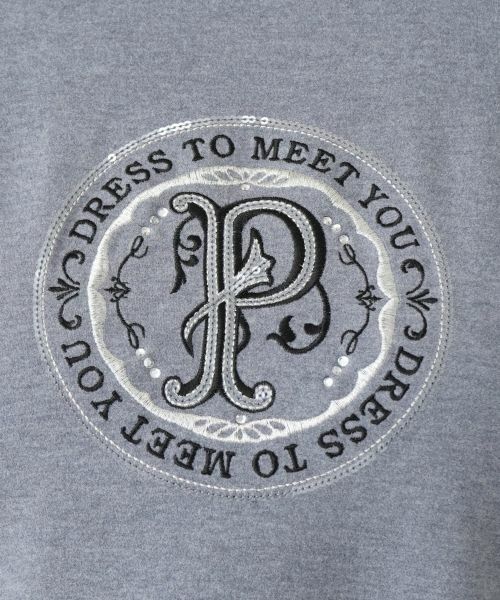 Leilian PLUS HOUSE / レリアンプラスハウス カットソー | 刺繍クルーネックカットソー【プラス企画】 | 詳細4