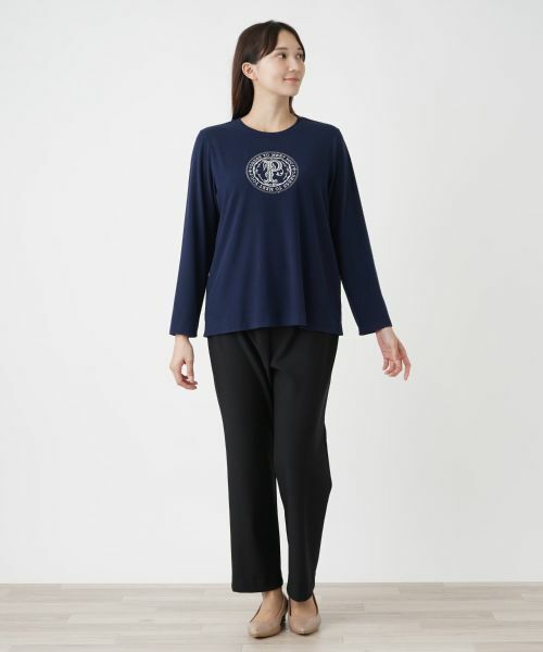 Leilian PLUS HOUSE / レリアンプラスハウス カットソー | 刺繍クルーネックカットソー【プラス企画】 | 詳細5