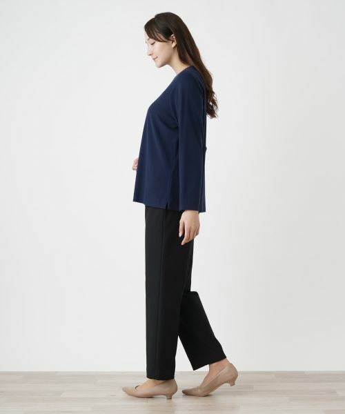 Leilian PLUS HOUSE / レリアンプラスハウス カットソー | 刺繍クルーネックカットソー【プラス企画】 | 詳細6