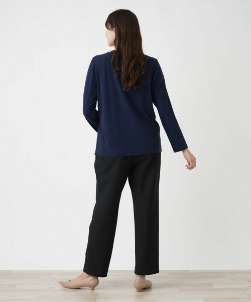 Leilian PLUS HOUSE / レリアンプラスハウス カットソー | 刺繍クルーネックカットソー【プラス企画】 | 詳細7