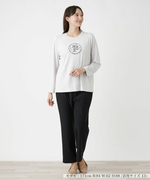 Leilian PLUS HOUSE / レリアンプラスハウス カットソー | 刺繍クルーネックカットソー【プラス企画】 | 詳細9