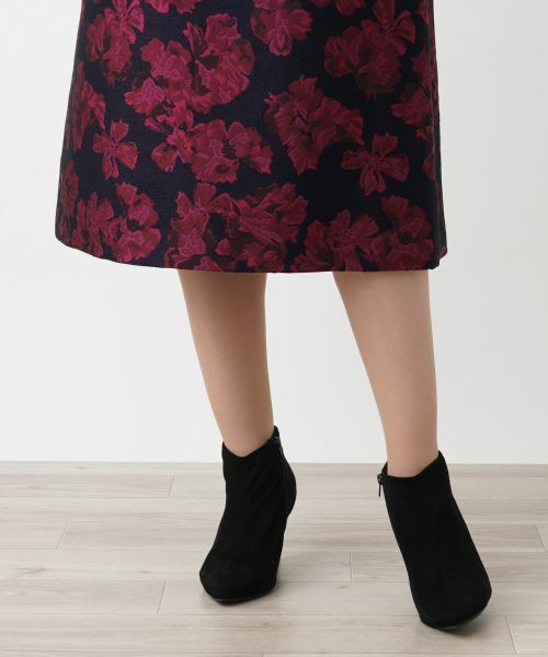 Leilian PLUS HOUSE / レリアンプラスハウス ミニ・ひざ丈スカート | Aラインジャカードスカート | 詳細10