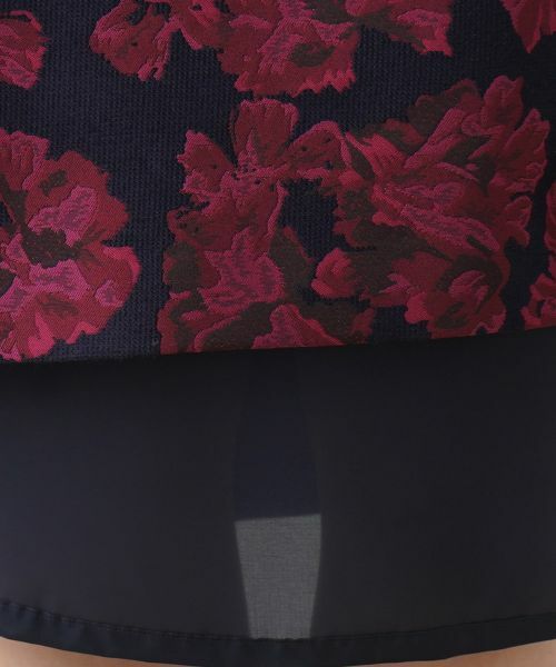 Leilian PLUS HOUSE / レリアンプラスハウス ミニ・ひざ丈スカート | Aラインジャカードスカート | 詳細11