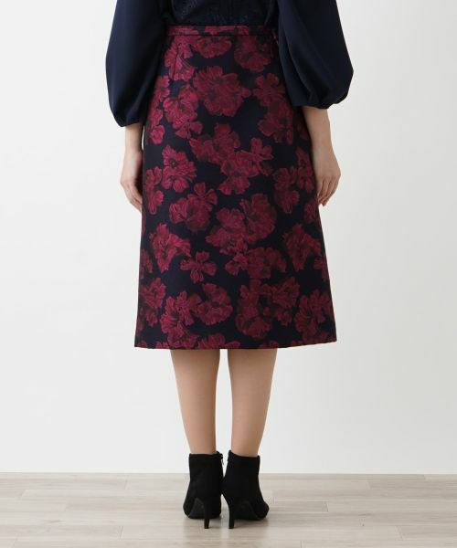 Leilian PLUS HOUSE / レリアンプラスハウス ミニ・ひざ丈スカート | Aラインジャカードスカート | 詳細6