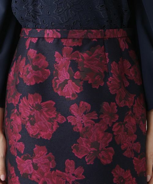 Leilian PLUS HOUSE / レリアンプラスハウス ミニ・ひざ丈スカート | Aラインジャカードスカート | 詳細7