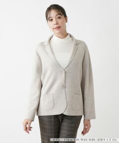 Leilian PLUS HOUSE / レリアンプラスハウス カーディガン・ボレロ | ニットテーラードジャケット