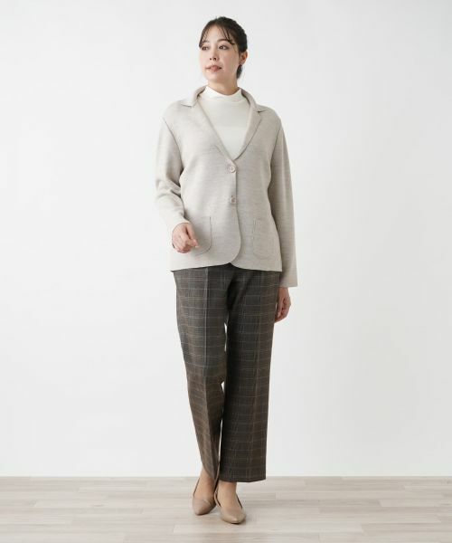 Leilian PLUS HOUSE / レリアンプラスハウス カーディガン・ボレロ | ニットテーラードジャケット | 詳細1