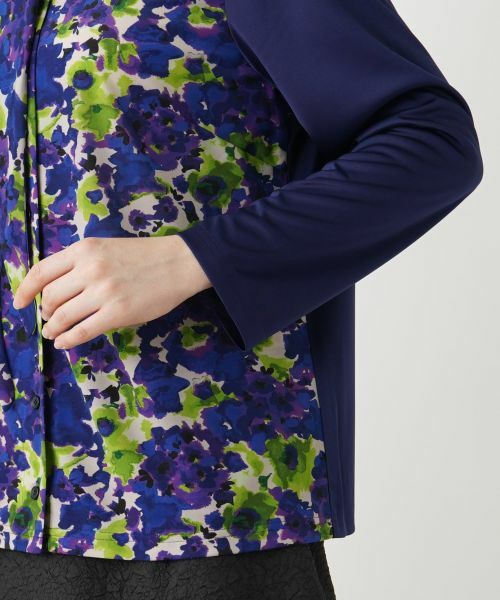 Leilian PLUS HOUSE / レリアンプラスハウス シャツ・ブラウス | フラワー柄ボウタイブラウス | 詳細13