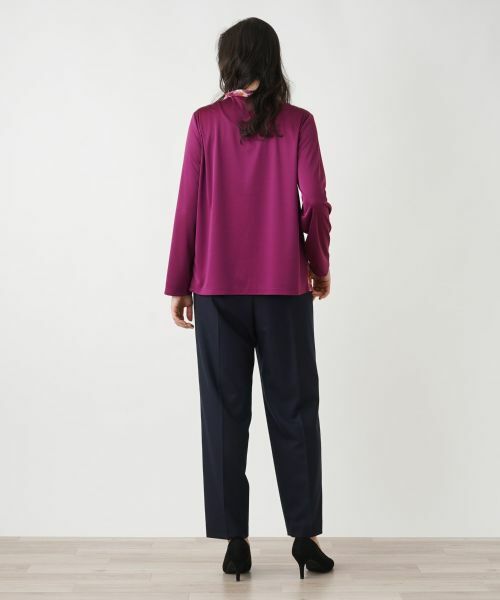 Leilian PLUS HOUSE / レリアンプラスハウス シャツ・ブラウス | フラワー柄ボウタイブラウス | 詳細3