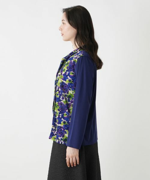 Leilian PLUS HOUSE / レリアンプラスハウス シャツ・ブラウス | フラワー柄ボウタイブラウス | 詳細9