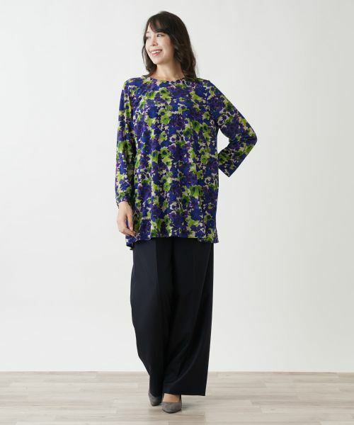 Leilian PLUS HOUSE / レリアンプラスハウス シャツ・ブラウス | プリント柄チュニック | 詳細1