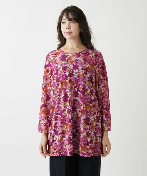 Leilian PLUS HOUSE / レリアンプラスハウス シャツ・ブラウス | プリント柄チュニック | 詳細7