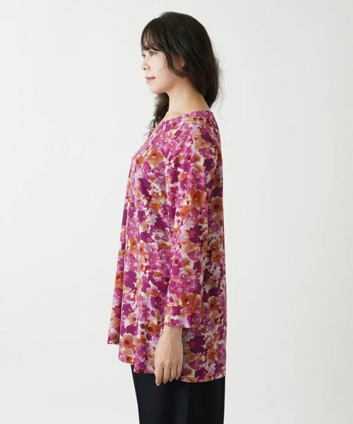 Leilian PLUS HOUSE / レリアンプラスハウス シャツ・ブラウス | プリント柄チュニック | 詳細8