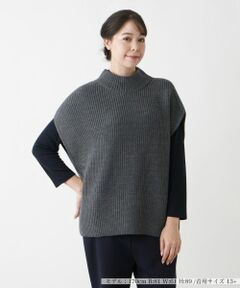 Leilian PLUS HOUSE / レリアンプラスハウス テーラードジャケット | ハイネックニットベスト