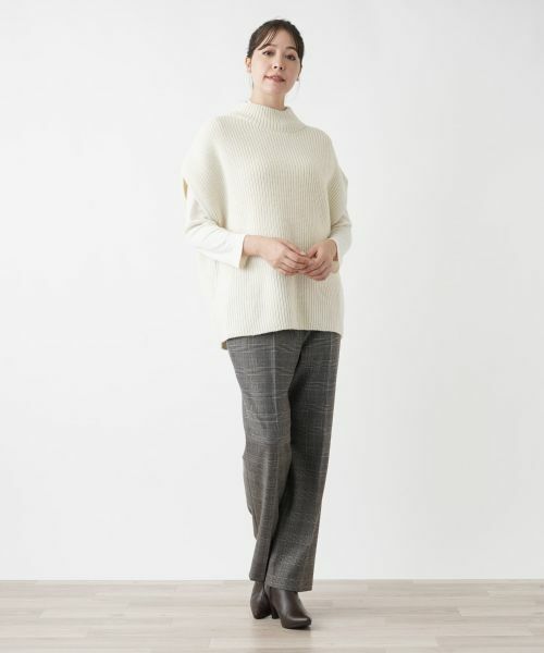 Leilian PLUS HOUSE / レリアンプラスハウス テーラードジャケット | ハイネックニットベスト | 詳細1
