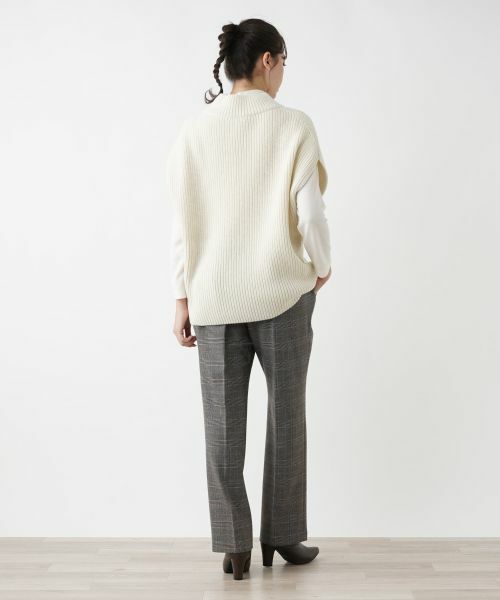 Leilian PLUS HOUSE / レリアンプラスハウス テーラードジャケット | ハイネックニットベスト | 詳細3