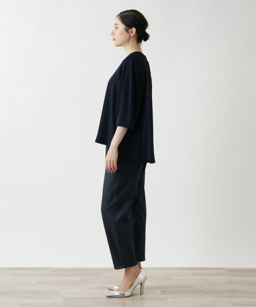 Leilian PLUS HOUSE / レリアンプラスハウス シャツ・ブラウス | クルーネックプルオーバーブラウス【BOURGE】 | 詳細2