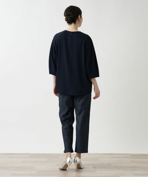 Leilian PLUS HOUSE / レリアンプラスハウス シャツ・ブラウス | クルーネックプルオーバーブラウス【BOURGE】 | 詳細3