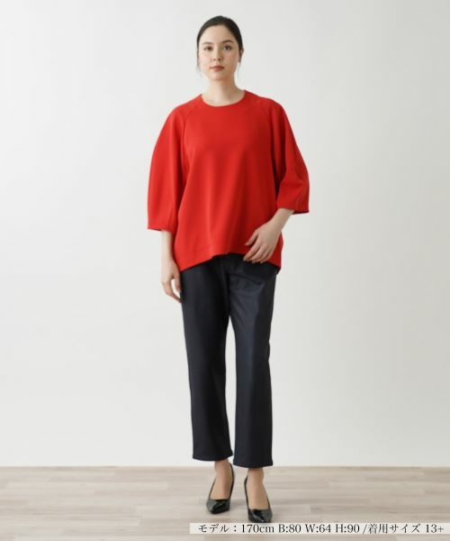 Leilian PLUS HOUSE / レリアンプラスハウス シャツ・ブラウス | クルーネックプルオーバーブラウス【BOURGE】 | 詳細4