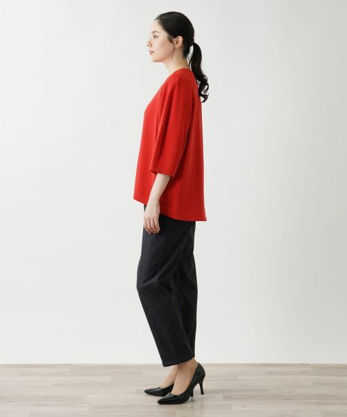 Leilian PLUS HOUSE / レリアンプラスハウス シャツ・ブラウス | クルーネックプルオーバーブラウス【BOURGE】 | 詳細5