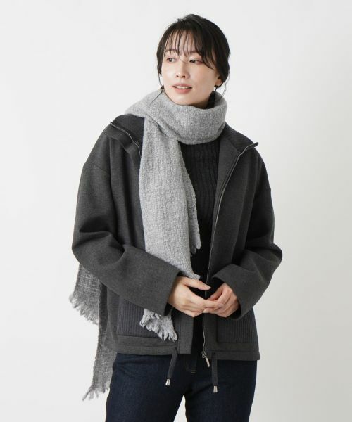 Leilian PLUS HOUSE/レリアンプラスハウス カシミヤマフラー グレー その他