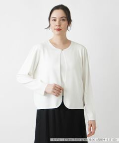 Leilian PLUS HOUSE / レリアンプラスハウス カーディガン・ボレロ | クルーネックカーディガン