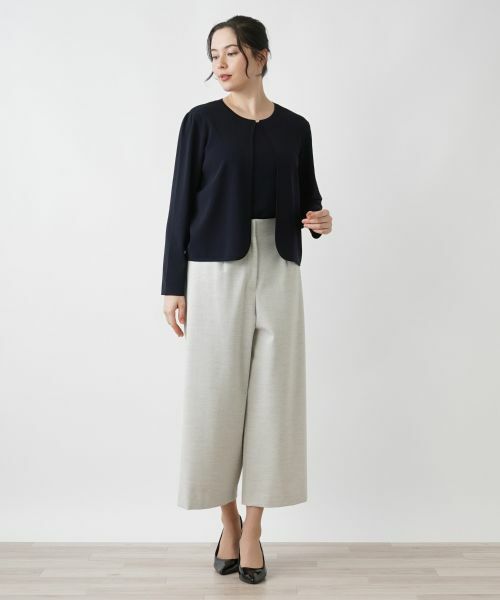 Leilian PLUS HOUSE / レリアンプラスハウス カーディガン・ボレロ | クルーネックカーディガン | 詳細1
