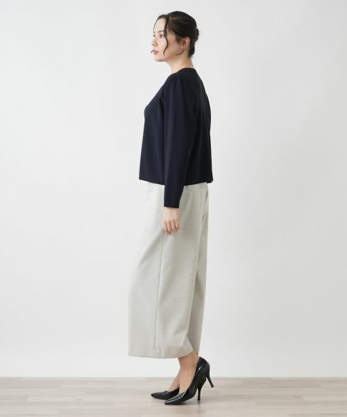 Leilian PLUS HOUSE / レリアンプラスハウス カーディガン・ボレロ | クルーネックカーディガン | 詳細2