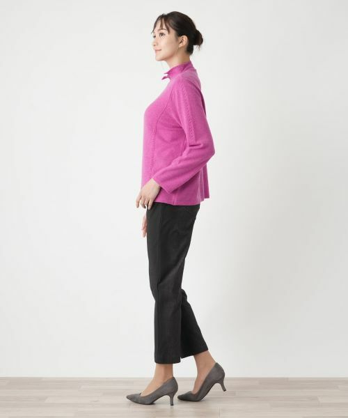 Leilian PLUS HOUSE / レリアンプラスハウス その他パンツ | ストライプスリムパンツ | 詳細2