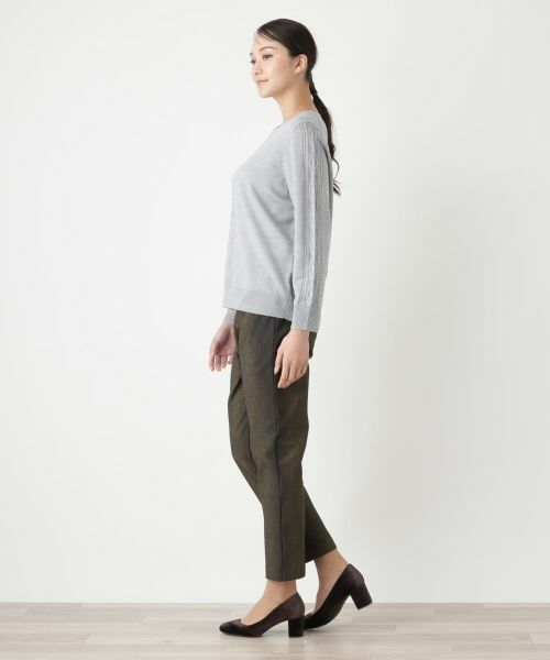 Leilian PLUS HOUSE / レリアンプラスハウス その他パンツ | ストライプスリムパンツ | 詳細6