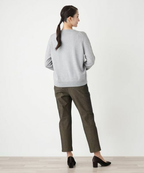 Leilian PLUS HOUSE / レリアンプラスハウス その他パンツ | ストライプスリムパンツ | 詳細7