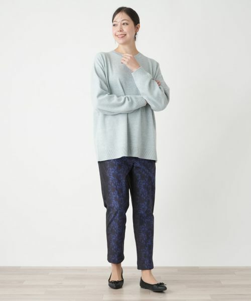 Leilian PLUS HOUSE / レリアンプラスハウス その他パンツ | プリントスリムパンツ | 詳細1