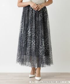 Leilian PLUS HOUSE / レリアンプラスハウス ミニ・ひざ丈スカート | チュールスカート