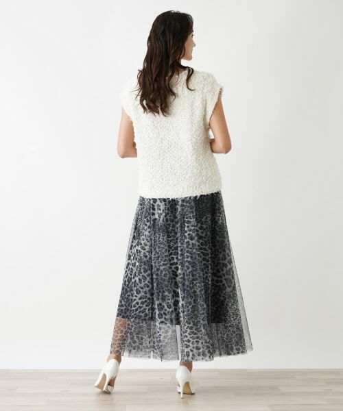 Leilian PLUS HOUSE / レリアンプラスハウス ミニ・ひざ丈スカート | チュールスカート | 詳細3