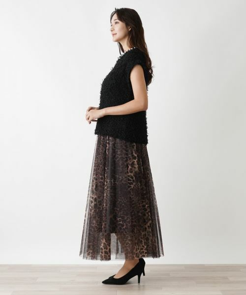 Leilian PLUS HOUSE / レリアンプラスハウス ミニ・ひざ丈スカート | チュールスカート | 詳細5