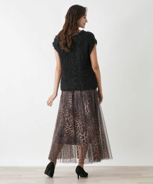 Leilian PLUS HOUSE / レリアンプラスハウス ミニ・ひざ丈スカート | チュールスカート | 詳細6