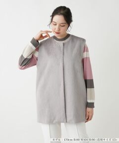 Leilian PLUS HOUSE / レリアンプラスハウス テーラードジャケット | 切替ロングベスト【Leilian WHITE LABEL】