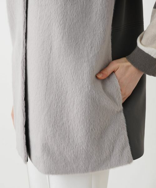 Leilian PLUS HOUSE / レリアンプラスハウス テーラードジャケット | 切替ロングベスト【Leilian WHITE LABEL】 | 詳細13