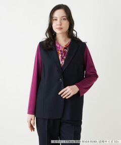 Leilian PLUS HOUSE / レリアンプラスハウス テーラードジャケット | ベスト【Leilian WHITE LABEL】