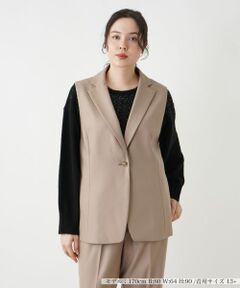 Leilian PLUS HOUSE / レリアンプラスハウス テーラードジャケット | ベスト【Leilian WHITE LABEL】