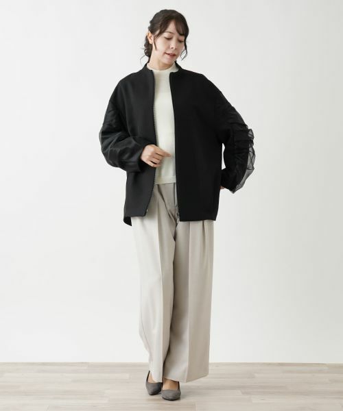 Leilian PLUS HOUSE / レリアンプラスハウス テーラードジャケット | オーバーシルエットブルゾン | 詳細1
