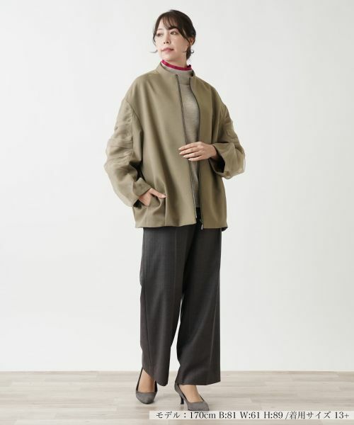 Leilian PLUS HOUSE / レリアンプラスハウス テーラードジャケット | オーバーシルエットブルゾン | 詳細4