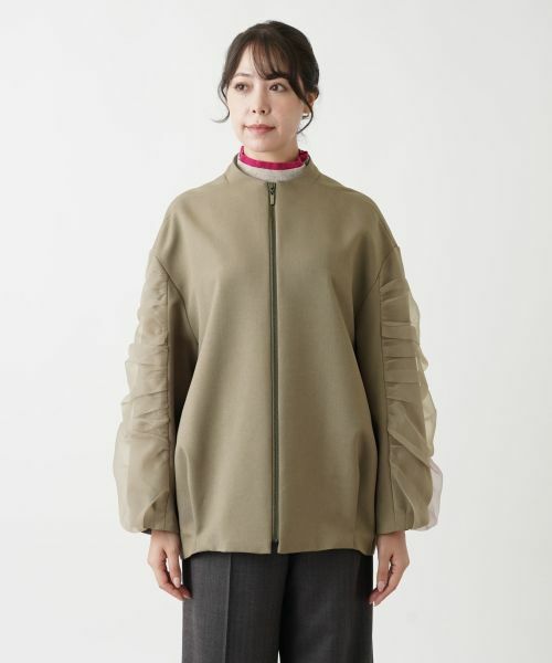 Leilian PLUS HOUSE / レリアンプラスハウス テーラードジャケット | オーバーシルエットブルゾン | 詳細7