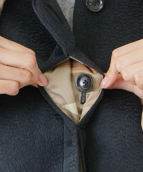 Leilian PLUS HOUSE / レリアンプラスハウス その他アウター | アルパカ混ノーカラーコート【MENCHI】 | 詳細14