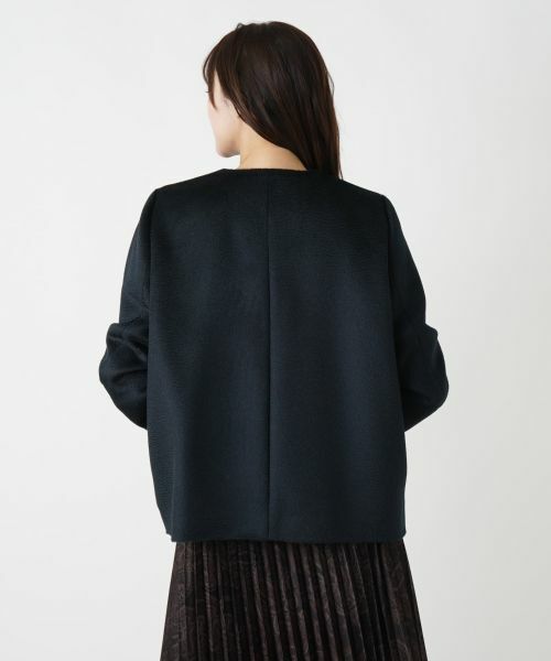 Leilian PLUS HOUSE / レリアンプラスハウス その他アウター | アルパカ混ノーカラーコート【MENCHI】 | 詳細9