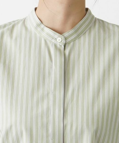 Leilian PLUS HOUSE / レリアンプラスハウス シャツ・ブラウス | バンドカラーブラウス【BOURGE】 | 詳細10