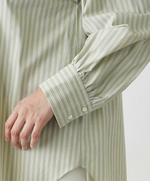 Leilian PLUS HOUSE / レリアンプラスハウス シャツ・ブラウス | バンドカラーブラウス【BOURGE】 | 詳細13